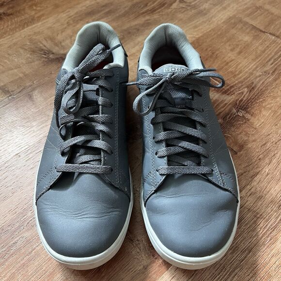 Skechers Go Golf Shoes Mens 8.5 Gray Spikeless Ultra Go SN 54533 Leather Sports - Picture 1 of 12